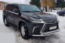 Lexus LX570/450d 2008–2022 Priekšējais aizsargstienis ST014 (2015+, nerūsējošais tērauds) foto 2