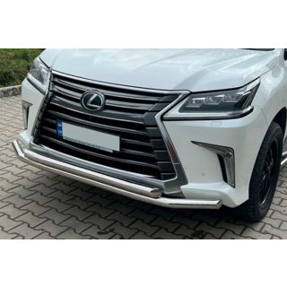 Priekšējais aizsargstienis ST014 (2015+, nerūsējošais tērauds) Lexus LX570/450d 2008–2022 foto 1