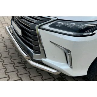 Priekšējais aizsargstienis ST014 (2015+, nerūsējošais tērauds) Lexus LX570/450d 2008–2022 foto 3