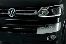 Volkswagen T5 2010–2015 Priekšējo lukturu uzlikas (2 gab., nerūsējošais tērauds) foto 1