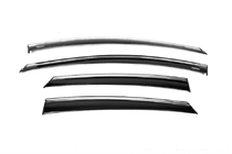 Ford Focus III 2011–2017 Logu vēja deflektori ar hromētu līsti Niken (SD/HB, 4 gab.) foto 7