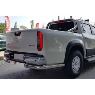 Aizmugures aizsargstienis AK003 (2018-2022, nerūsējošais tērauds) Ford Ranger 2011–2022 foto 1