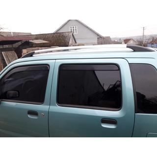 Hromēti jumta reliņi Opel Agila 2000–2007 foto 2