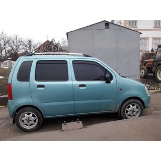 Hromēti jumta reliņi Opel Agila 2000–2007 foto 3