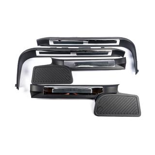 Plastmasas sliekšņu uzlikas ar apgaismojumu (melnas) Toyota Land Cruiser 200 2007–2021 foto 4