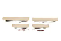 Toyota Land Cruiser Prado 150 2009–2023 Apgaismoti sliekšņu uzlikņi (bēši) foto 3