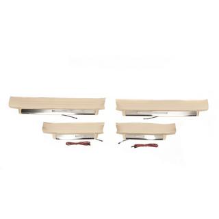 Apgaismoti sliekšņu uzlikņi (bēši) Toyota Land Cruiser Prado 150 2009–2023 foto 3