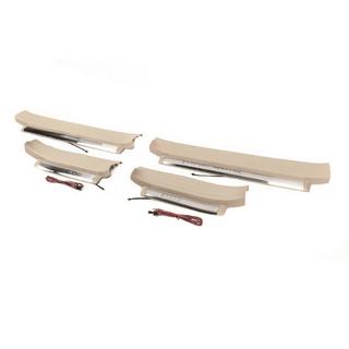Apgaismoti sliekšņu uzlikņi (bēši) Toyota Land Cruiser Prado 150 2009–2023 foto 2
