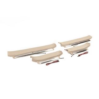 Apgaismoti sliekšņu uzlikņi (bēši) Toyota Land Cruiser Prado 150 2009–2023 foto 1