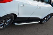 Kia Sportage 2010–2015 Sānu sliekšņi Fullmond (2 gab., alumīnija) foto 2