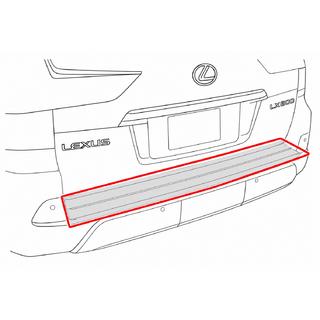 Aizmugurējā bufera ieliktnis ar hromu (2016+) Lexus LX570/450d 2008–2022 foto 4