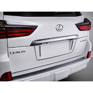 Aizmugurējā bufera ieliktnis ar hromu (2016+) Lexus LX570/450d 2008–2022 foto 2