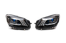 Mercedes S-class W222 2013–2022 Restailinga priekšējie lukturi ar vadības blokiem (OEM) foto 3