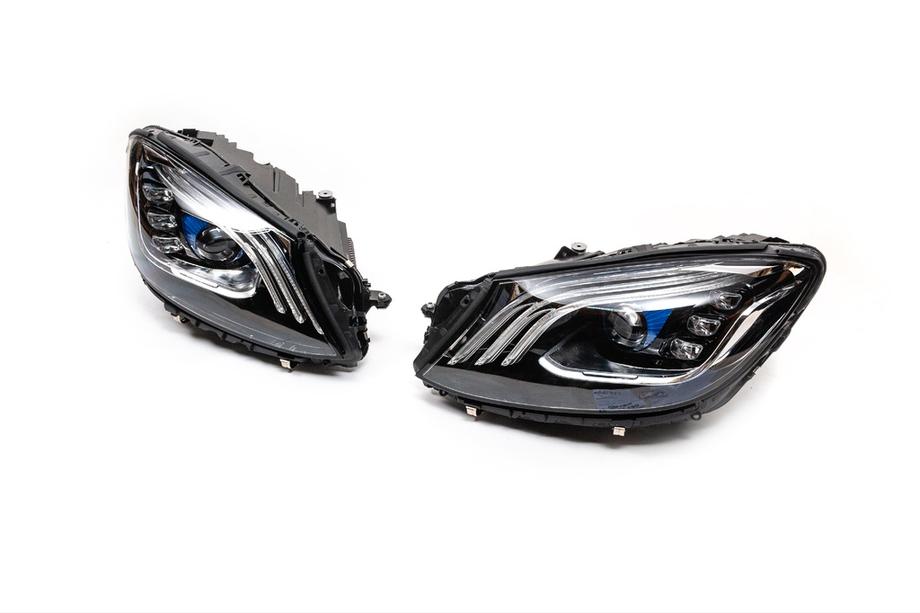 Mercedes S-class W222 2013–2022 Restailinga priekšējie lukturi ar vadības blokiem (OEM) Image