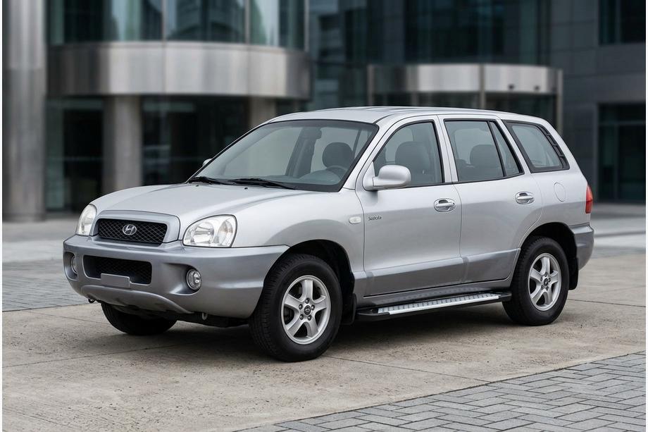 Hyundai Santa Fe 1 2000–2006 Sānu pakāpieni Allmond Grey (2 gab., alumīnija) Image