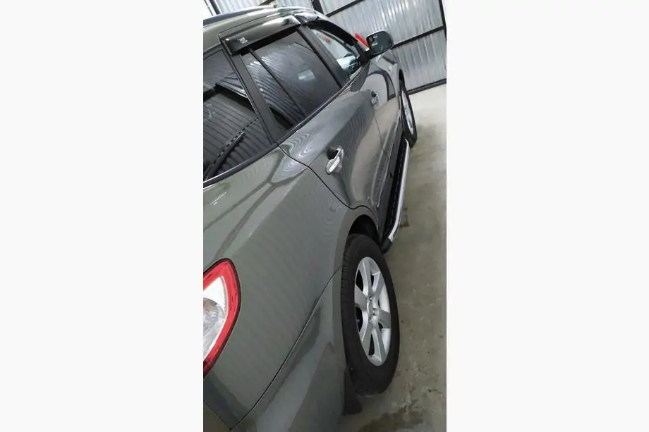 Hyundai Santa Fe 2 2006–2012 Sānu sliekšņi Fullmond (2 gab., alumīnija) Foto 7