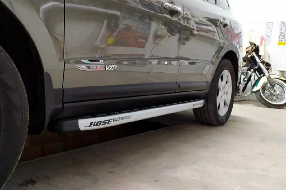 Hyundai Santa Fe 2 2006–2012 Sānu sliekšņi Fullmond (2 gab., alumīnija) Foto 10