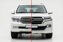 Toyota Land Cruiser 200 2007–2021 Restailinga komplekts no LC200 2008-2015 uz 2019 Executive foto 1