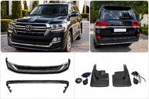 Toyota Land Cruiser 200 2007–2021 Virsbūves komplekts 2016-2021 (Executive 2019) Melna krāsa foto 1