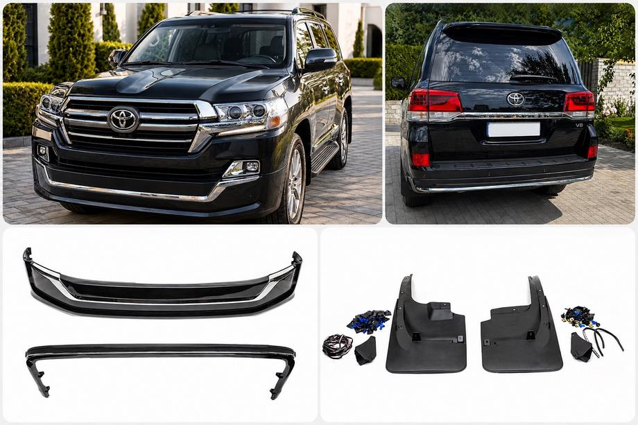 Toyota Land Cruiser 200 2007–2021 Virsbūves komplekts 2016-2021 (Executive 2019) Melna krāsa Image