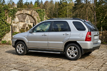 Kia Sportage 2004–2010 Sānu sliekšņi Fullmond (2 gab., alumīnija) foto 1