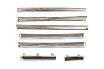 Toyota Land Cruiser 200 2007–2021 Koka dekoratīvie ieliktņi durvīm (tumšais koks) foto 1