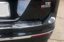 Volkswagen Tiguan 2016–2023 Aizmugurējā bufera uzlika (Carmos, nerūsējošais tērauds) foto 6