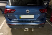 Volkswagen Tiguan 2016–2023 Aizmugurējā bufera uzlika (Carmos, nerūsējošais tērauds) foto 9
