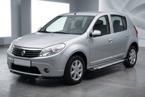 Dacia Sandero 2007–2013 Sānu kāpšļi X5 tipa (2 gab., alumīnija) foto 1