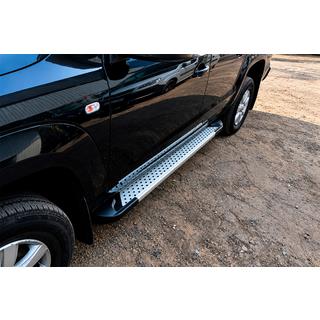 Sānu pakāpieni Allmond Grey (2 gab., alumīnijs) Volkswagen Amarok 2010–2022 foto 1