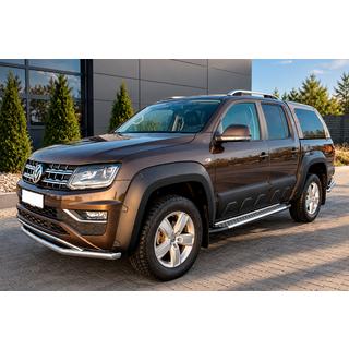 Sānu pakāpieni Allmond Grey (2 gab., alumīnijs) Volkswagen Amarok 2010–2022 foto 2