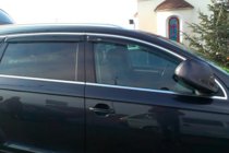 Audi Q7 2005–2015 Logu vēja deflektori ar hromētu līsti (4 gab., HIC) foto 2