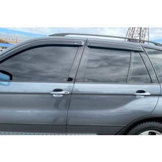 Logu vēja deflektori (4 gab., HIC) BMW X5 E53 1999–2006 foto 3