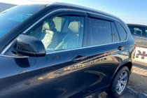 BMW X5 F15 2013–2018 Logu vēja deflektori ar hromētu līsti (4 gab., HIC) foto 8