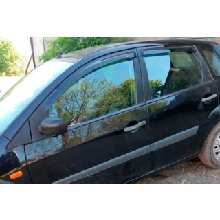 Logu vēja deflektori (4 gab., HIC) Ford Fiesta 2002–2008 foto 2