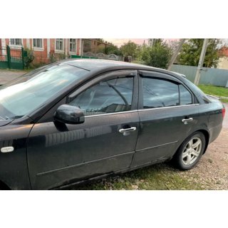 Logu vēja deflektori (4 gab., HIC) Hyundai Sonata NF 2004–2009 foto 1