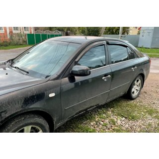 Logu vēja deflektori (4 gab., HIC) Hyundai Sonata NF 2004–2009 foto 2