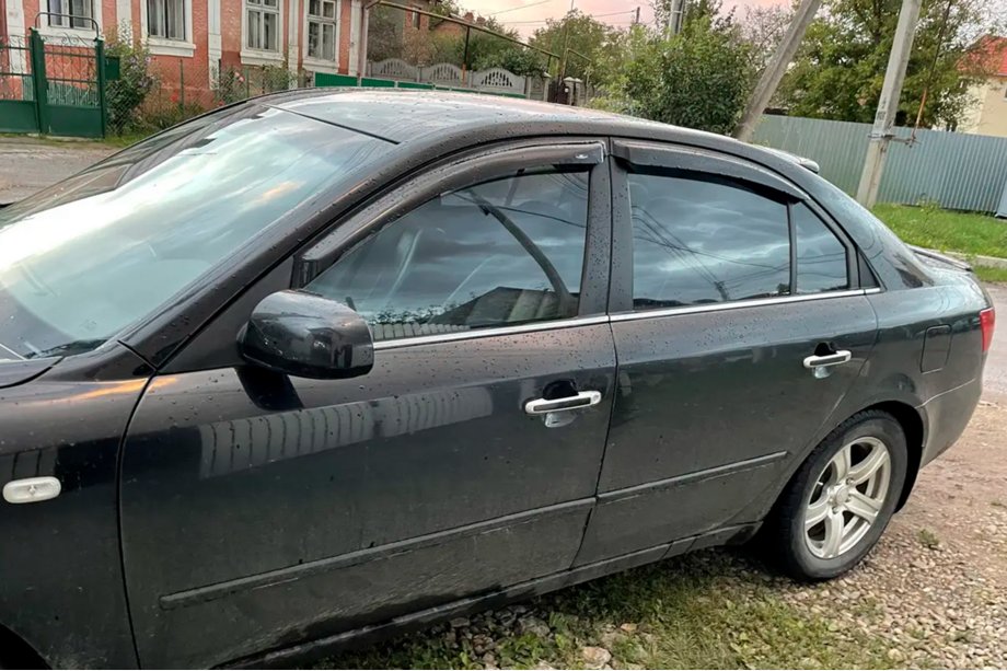 Hyundai Sonata NF 2004–2009 Logu vēja deflektori (4 gab., HIC) Image