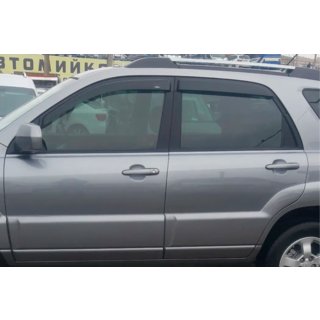 Logu vēja deflektori (4 gab., HIC) Kia Sportage 2004–2010 foto 1
