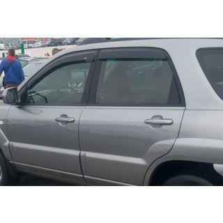 Logu vēja deflektori (4 gab., HIC) Kia Sportage 2004–2010 foto 2