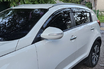 Kia Sportage 2010–2015 Logu vēja deflektori (4 gab., HIC) foto 4