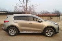 Kia Sportage 2015–2021 Logu vēja deflektori ar hromētu līsti (4 gab., HIC) foto 4