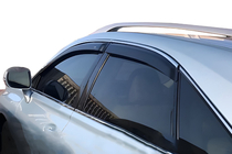 Lexus RX 2009–2015 Logu vēja deflektori ar hromētu līsti (4 gab., HIC) foto 1