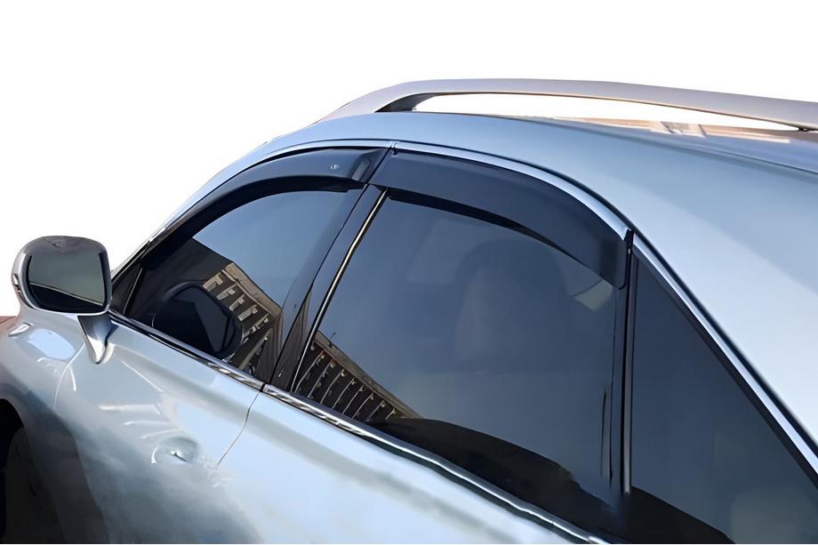 Lexus RX 2009–2015 Logu vēja deflektori ar hromētu līsti (4 gab., HIC) Image