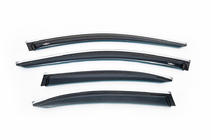 Mercedes C-class W205 2014–2021 Logu vēja deflektori ar hroma līsti SD (4 gab., HIC) foto 2