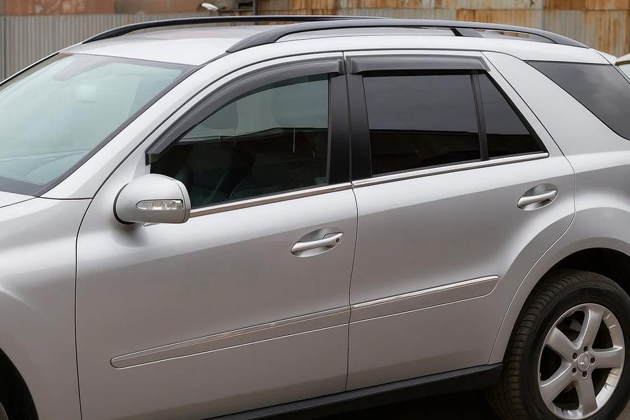 Mercedes ML W164 2005–2011 Logu vēja deflektori (4 gab., HIC) Foto 1