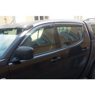 Logu vēja deflektori (4 gab., HIC) Mitsubishi L200 2006–2015 foto 3