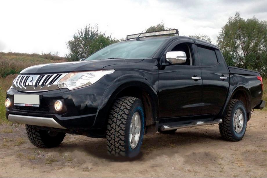 Mitsubishi L200 2015–2024 Logu vēja deflektori (4 gab., HIC) Image