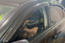 Mitsubishi Lancer X 2008– Logu vēja deflektori (4 gab., HIC) foto 5