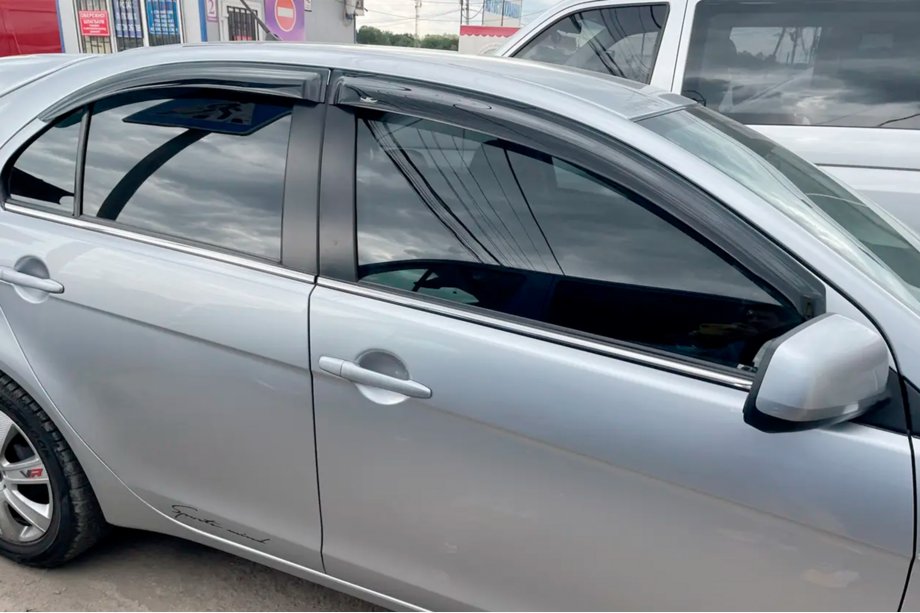 Mitsubishi Lancer X 2008– Logu vēja deflektori (4 gab., HIC) Image